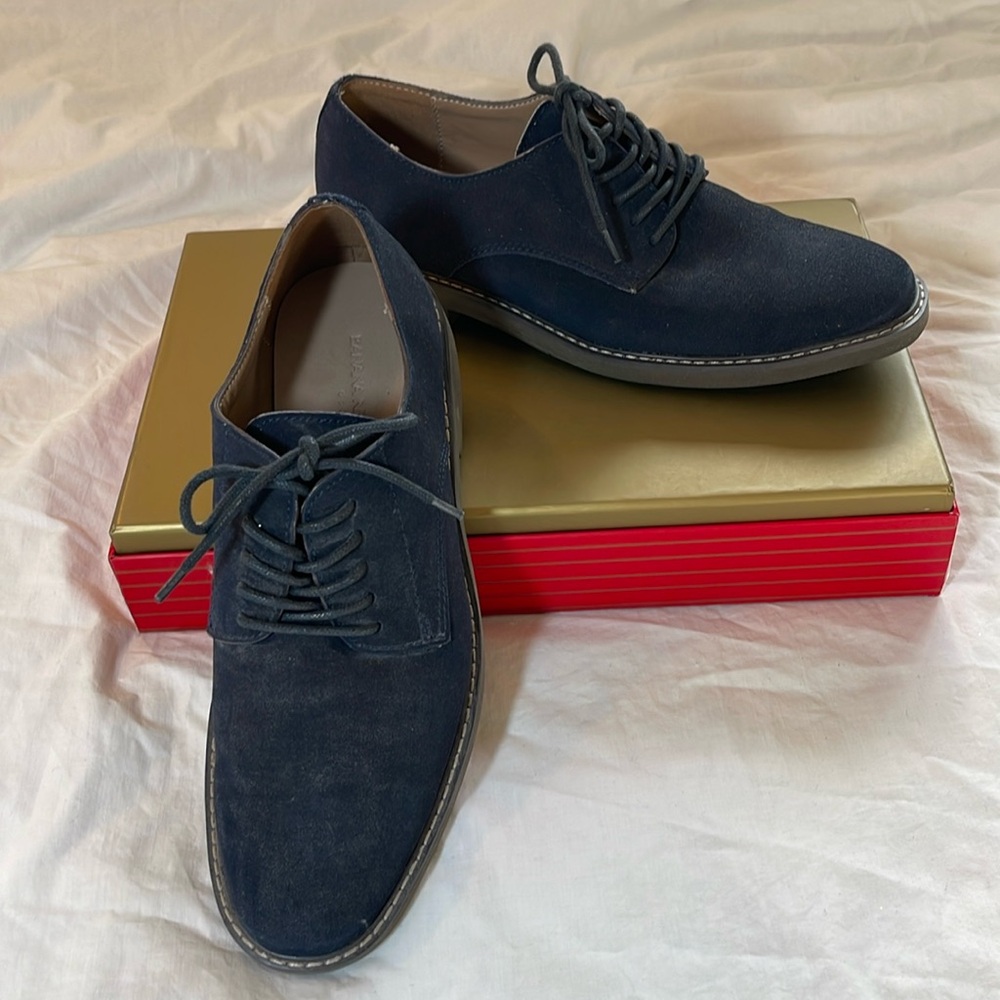 Men’s Banana Republic Navy Suede Shoe Size 8